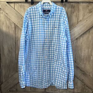 Vineyard Vines Blue White Check Button Down